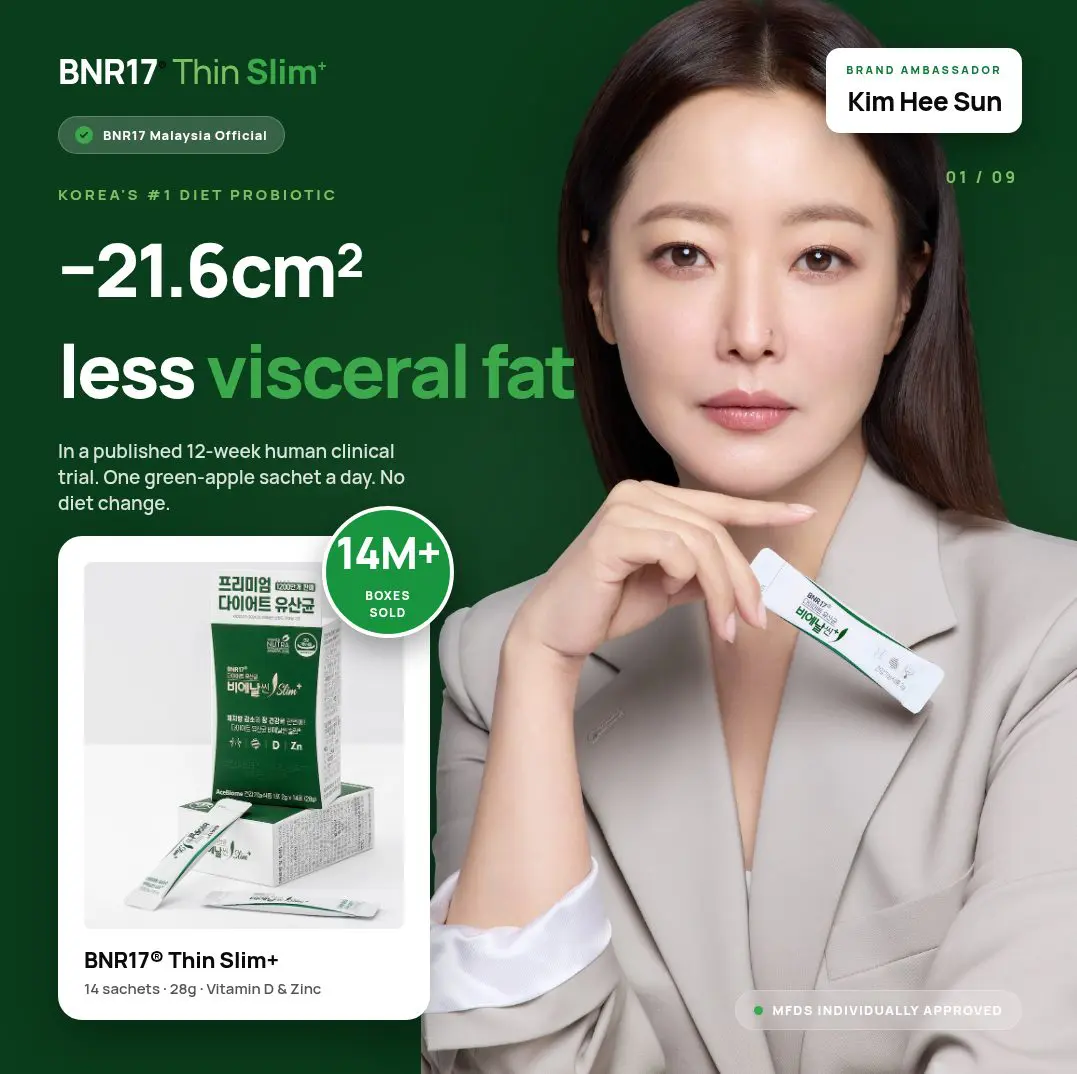 BNR17 Thin Slim+ Korea Probiotic in Malaysia