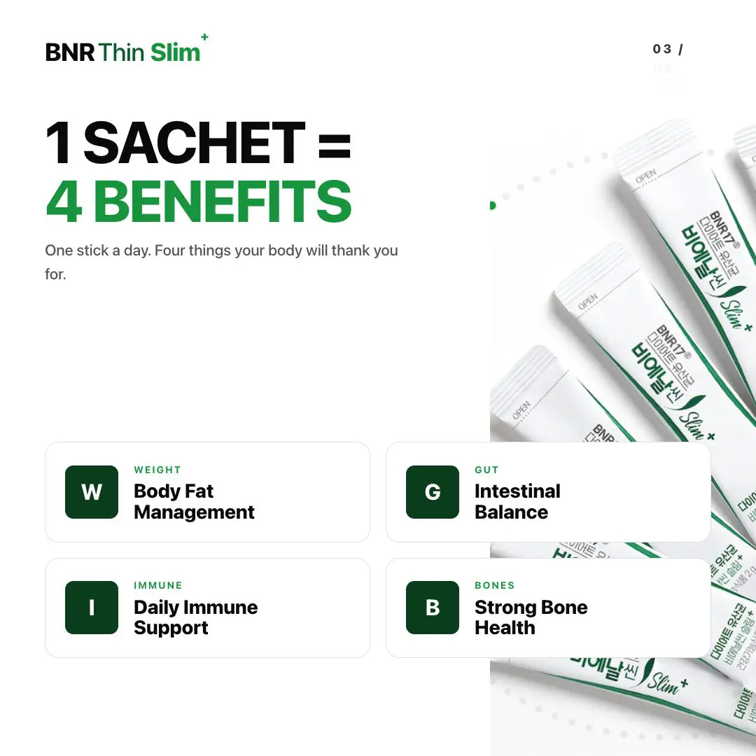 BNR17 Thin Slim+ — Korea's first MFDS-recognised probiotic strain for body composition, developed by AceBiome Seoul